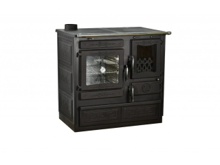 GUČA GULIVER SMART sporák na tuhá paliva, odlitek černá, levý