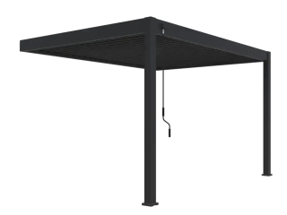 BIOKLIMATICKÁ PERGOLA INTRO PLUS 4X3 M, HLINÍK - DO STĚNY