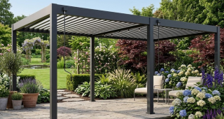 BIOKLIMATICKÁ PERGOLA INTRO NEO 5,3X3 M, HLINÍK A OCEL - VOLNĚ STOJÍCÍ