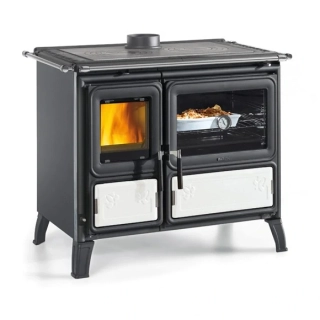 NORDICA MILLY sporák na tuhá paliva s troubou pravý, bílý