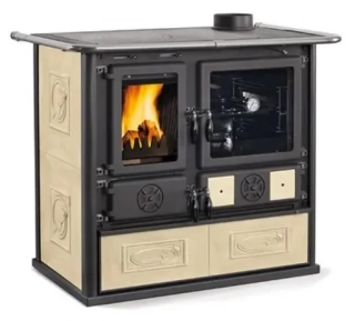 NORDICA Rosa 5.0 Liberty Panna sporák na tuhá paliva pravý