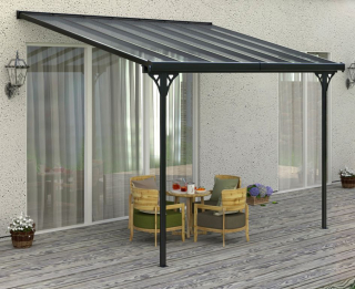 Zahradní pergola - BRUCE F TRANSPARENTNÍ POLYKARBONÁT